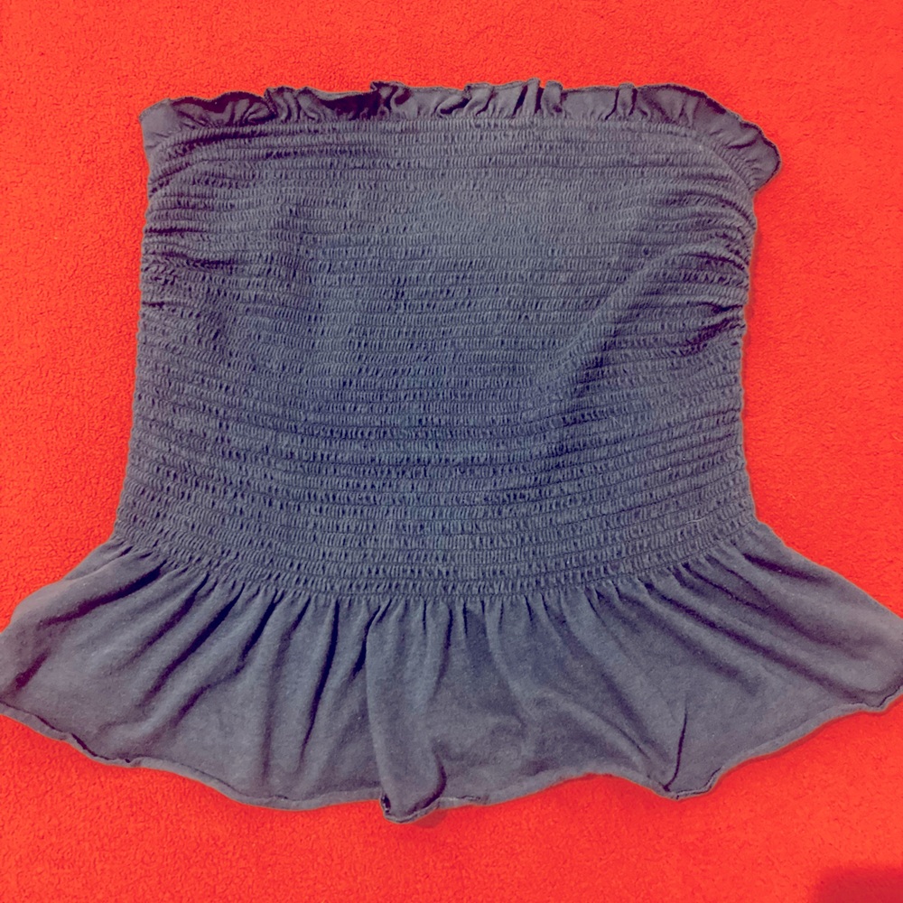 Navy blue tube top